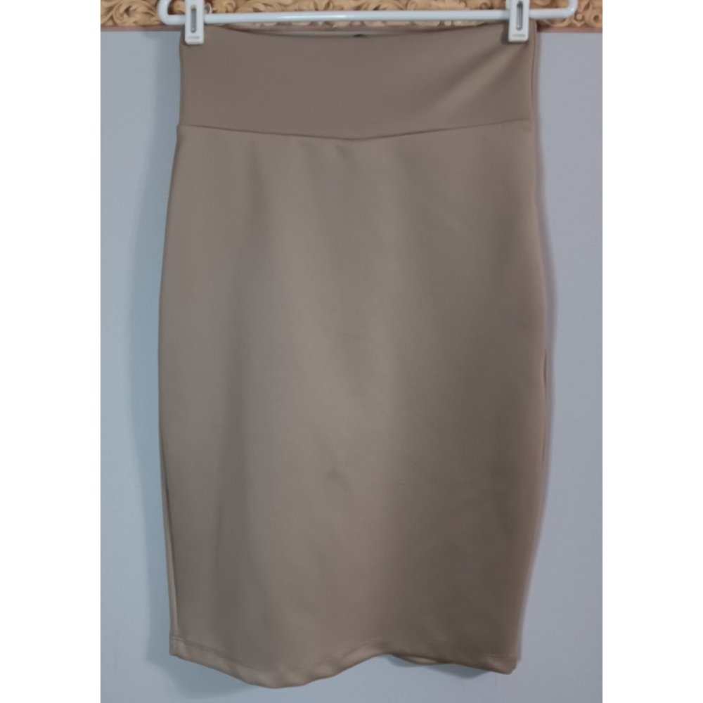Say Anything Large Stretch Full Zip Pencil City Business Event Occasion Skirt